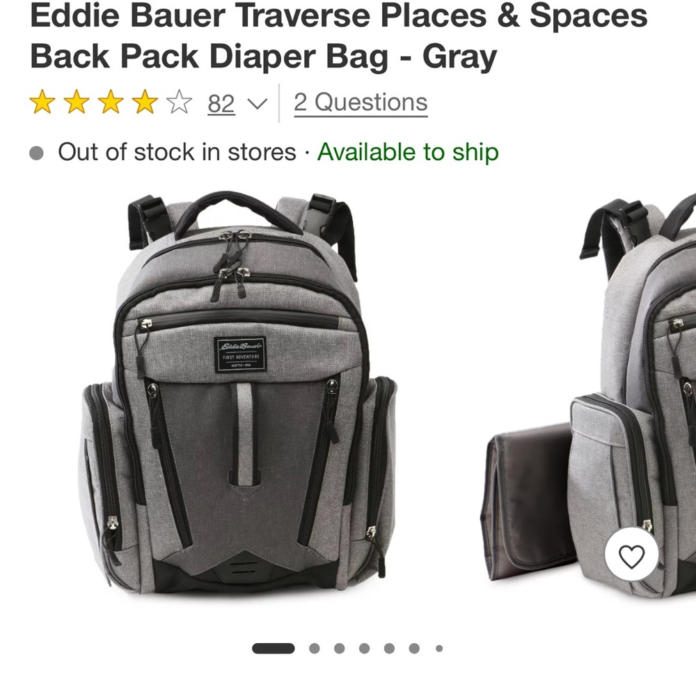 Eddie Bauer Diaper Bag : Good Used Condition